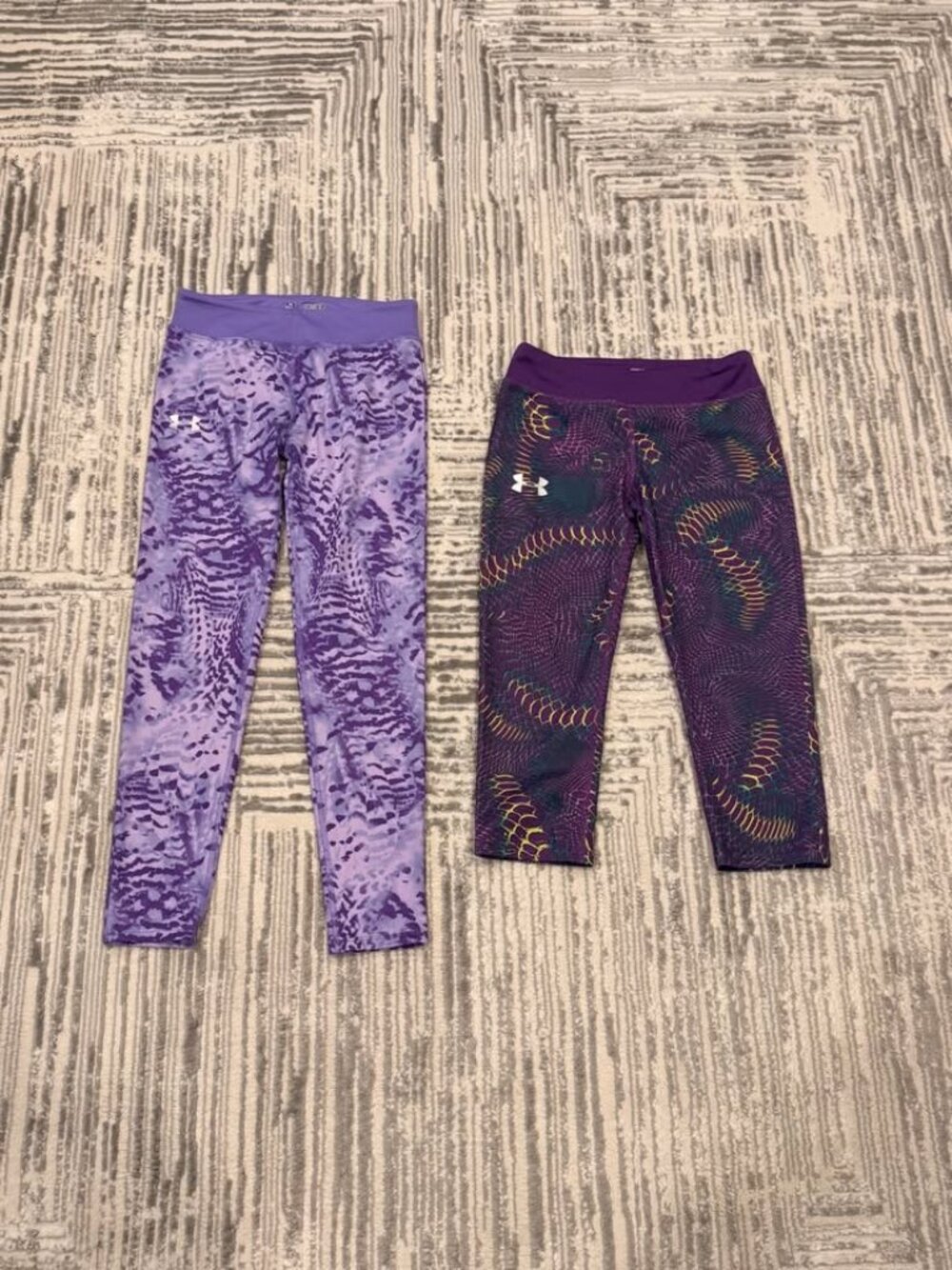 New Under Armour girls youth medium (fitted) Heatgear 2-leggings Bundle